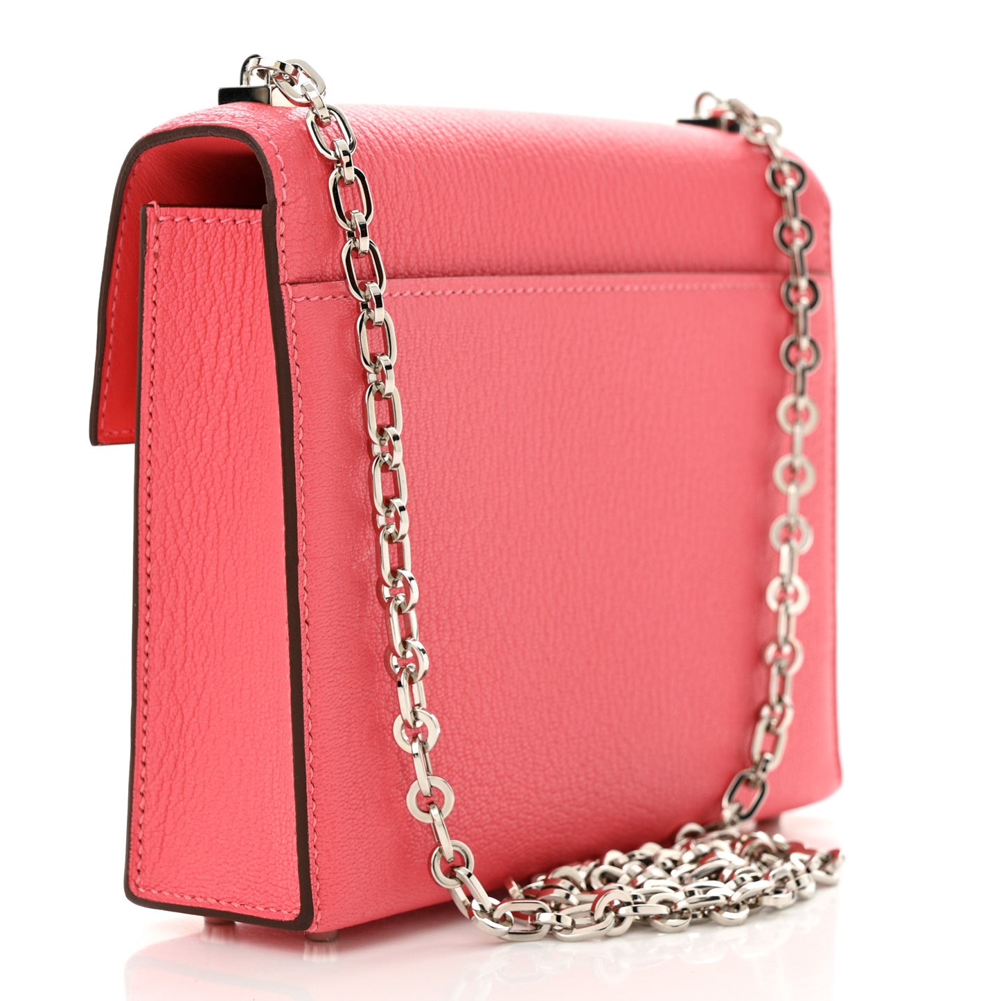 Chevre Mysore Mini Verrou Chaine Bag Rose Lipstick