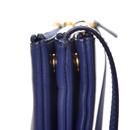 Celine Lambskin Small Trio Crossbody Bag Indigo 11 of 11