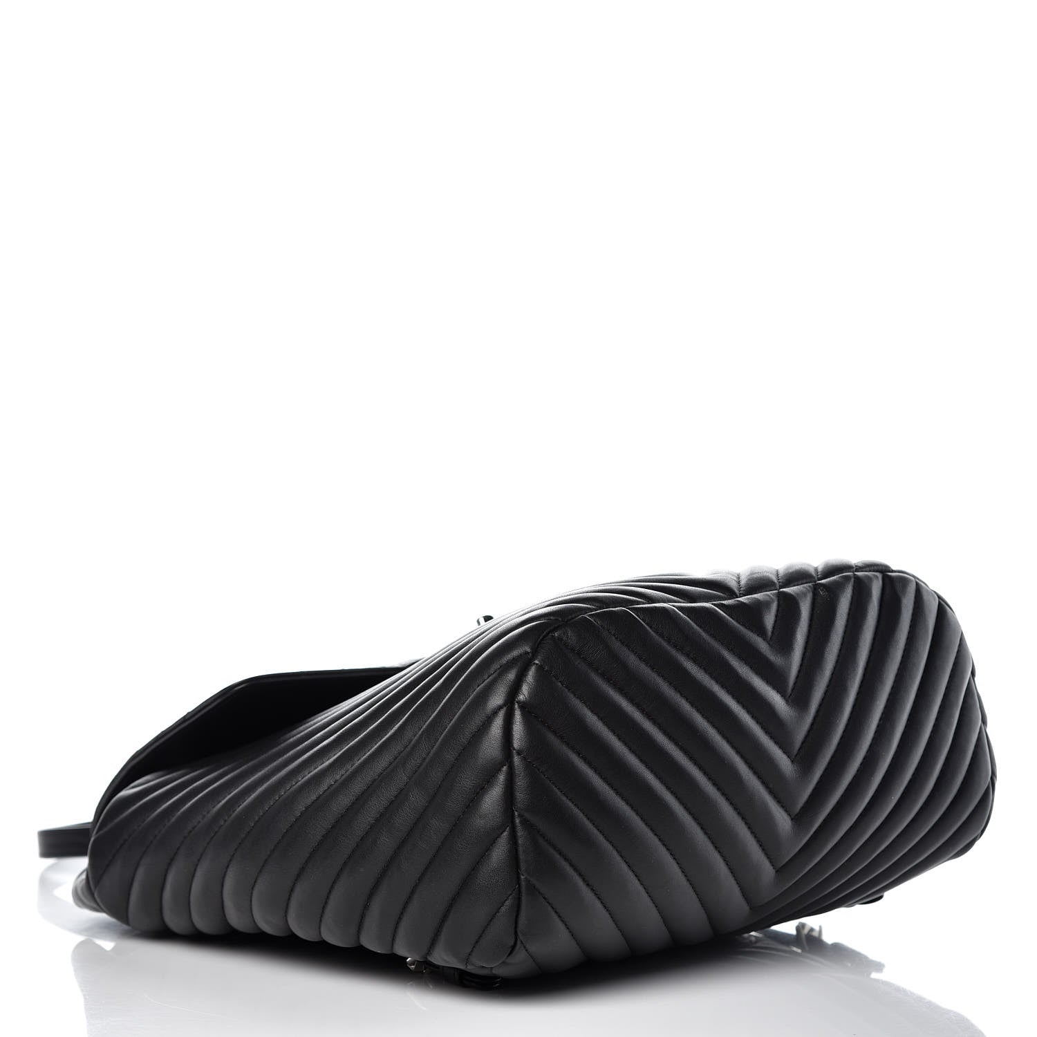 Chanel Calfskin Chevron Quilted Large Urban Spirit Backpack Black 4 of 13