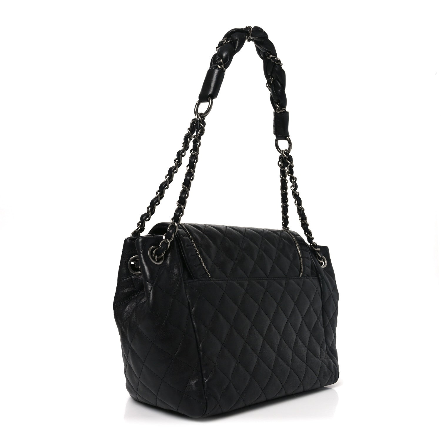 シャネル　ショルダーバッグ Chanel Calfskin Quilted Istanbul Accordion Flap Black 1851199