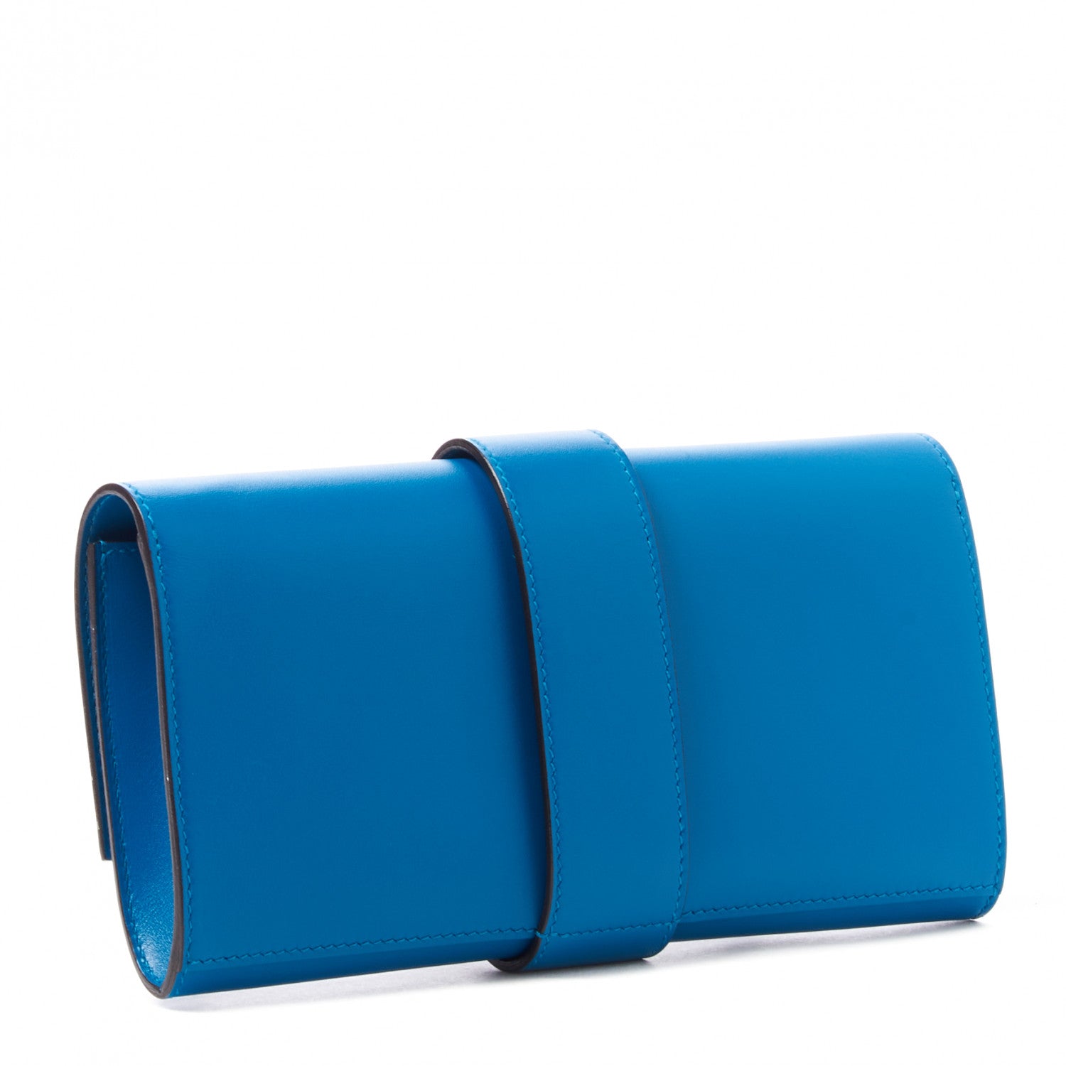 Hermes Tadelakt Medor 23 Clutch Bleu Izmir 2 of 10