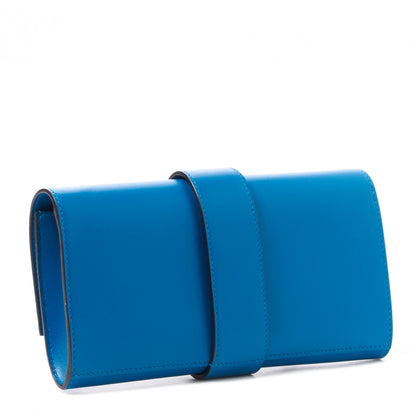 Hermes Tadelakt Medor 23 Clutch Bleu Izmir 2 of 10