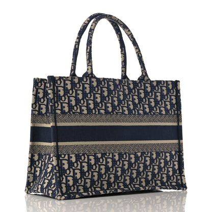 Christian Dior Oblique Medium Book Tote Blue Multicolor 3 of 12
