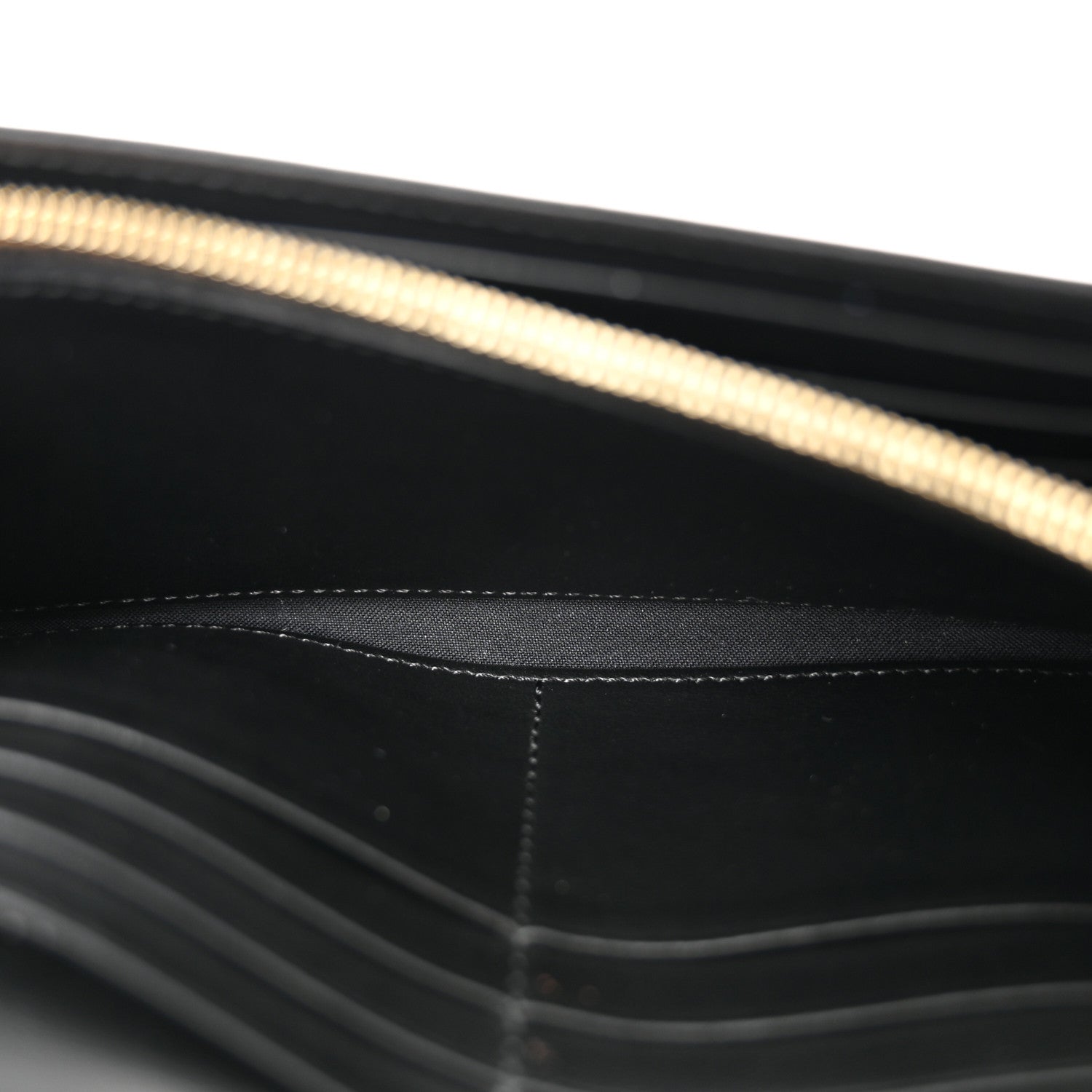 Fendi Vitello Liberty Century Lucido By The Way Continental Wallet On Chain Black 5 of 11