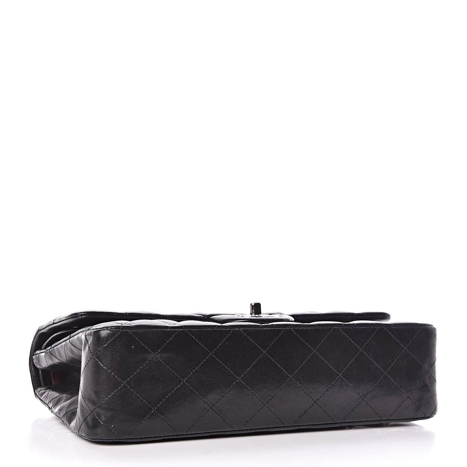 Chanel Lambskin Quilted Medium Double Flap Black 4 of 13
