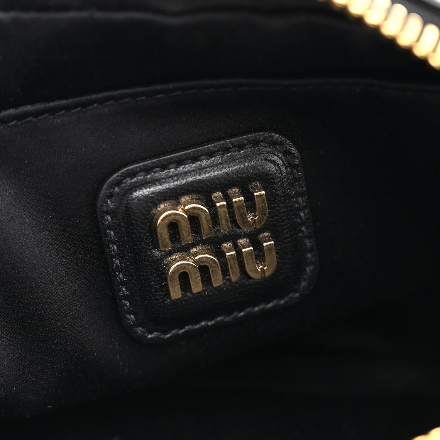 Miu Miu Nappa Matelasse Small Arcadie Black 6 of 9