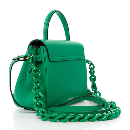Versace Grained Calfskin Small La Medusa Bag Green 3 of 12