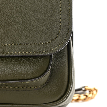 Louis Vuitton Grained Calfskin Lockme Chain Bag PM Kaki 11 of 12