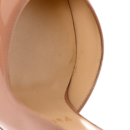 Christian Louboutin Patent Iriza 100 Pumps 38.5 Nude 10 of 12