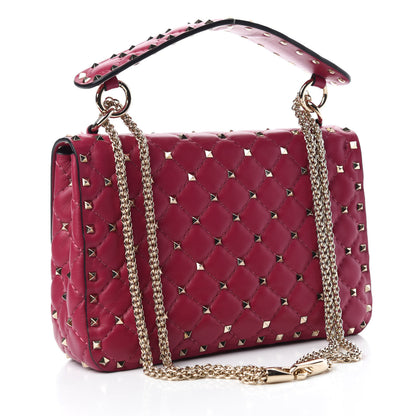 Valentino Garavani Nappa Medium Rockstud Spike Shoulder Bag Camelia 3 of 9