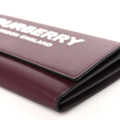 Burberry Calfskin Logo Hazelmere Wallet With Detachable Strap Deep Maroon 8 of 8
