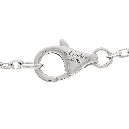 Cartier 18K White Gold Diamond Interlocking LOVE Paved Necklace 4 of 4