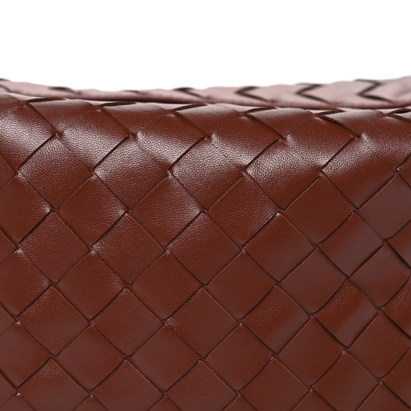 Calfskin Nappa Intrecciato Mini Wallace Sapele