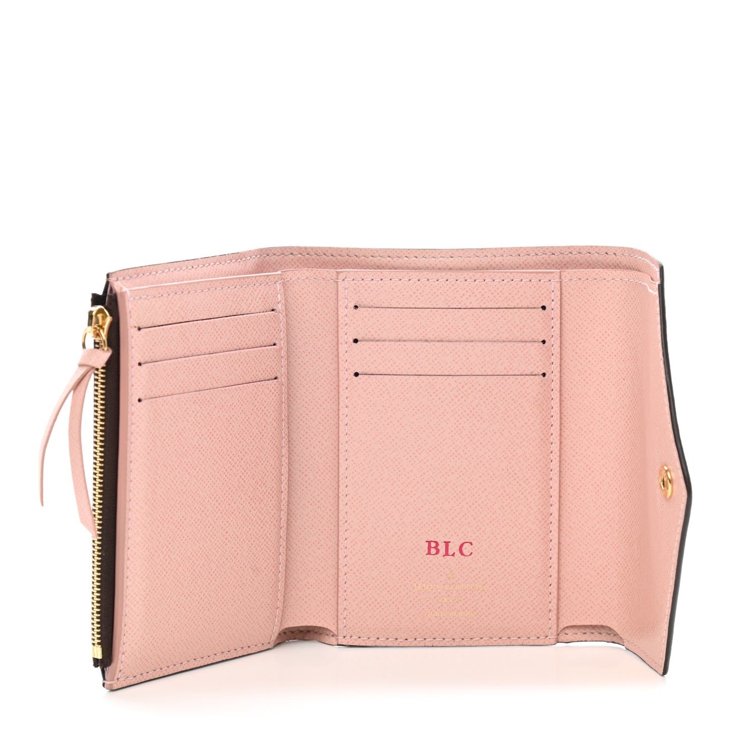 Damier Ebene Victorine Wallet Rose Ballerine