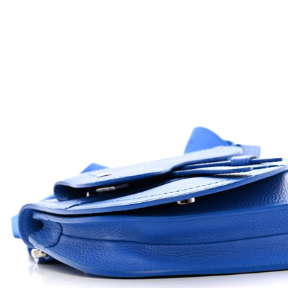Christian Dior Grained Calfskin Saddle Messenger Bag Blue 8 of 9