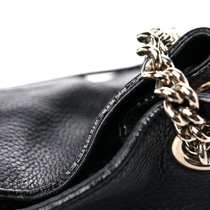 Gucci Pebbled Calfskin Medium Soho Chain Shoulder Bag Black 19 of 24