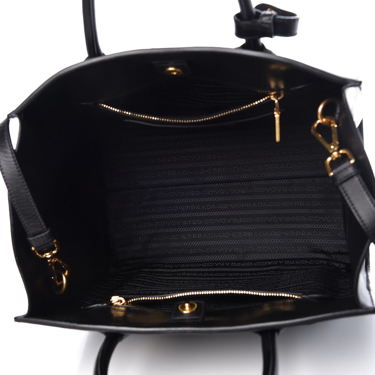 Soft Calf Shopping Tote Black