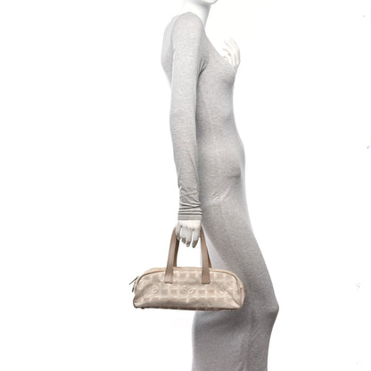 Chanel Nylon Travel Bowler Beige 3 of 13