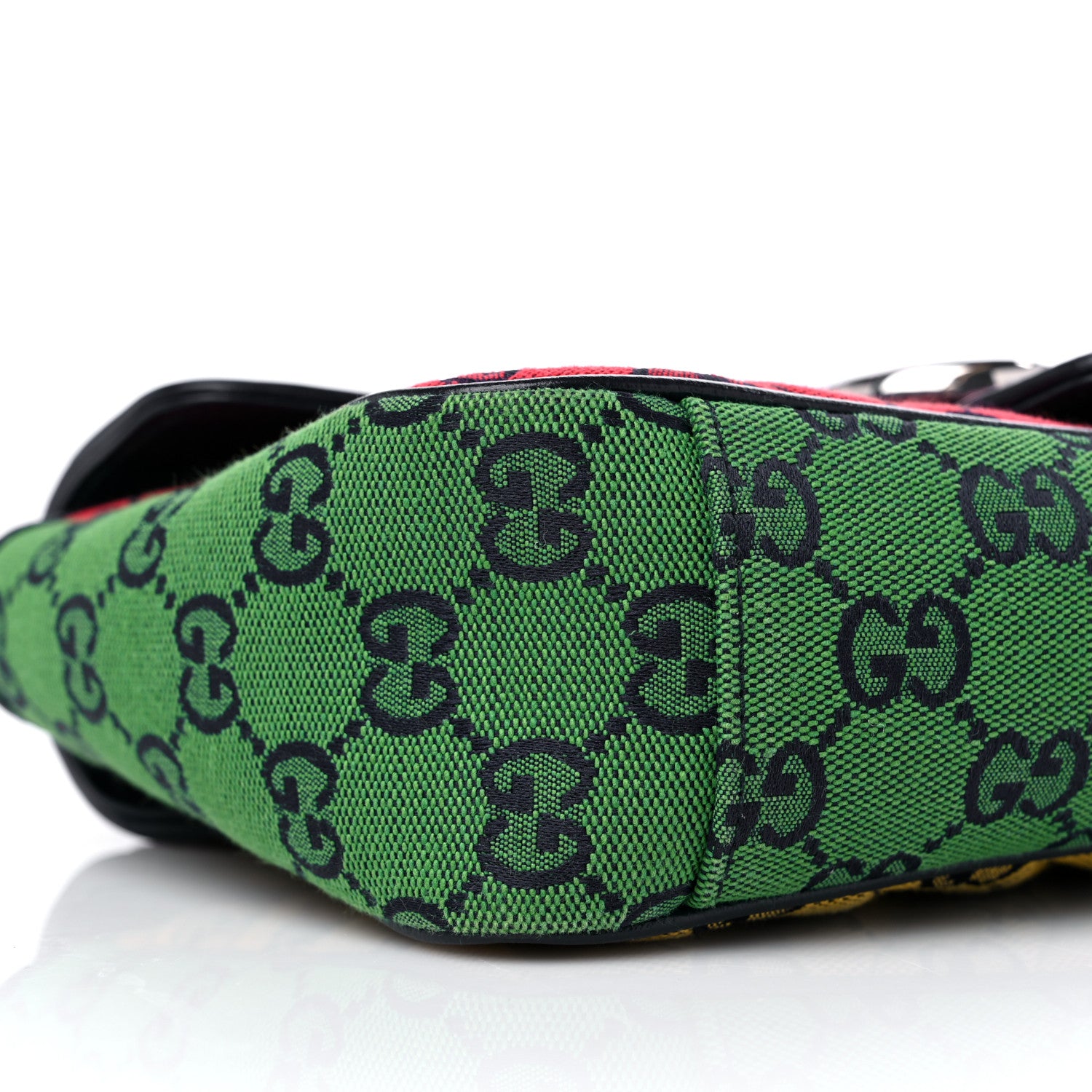 Gucci Monogram Multicolor Matelasse Diagonal Small GG Marmont Shoulder Bag Pink Blue Red Yellow Green 8 of 11