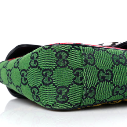 Gucci Monogram Multicolor Matelasse Diagonal Small GG Marmont Shoulder Bag Pink Blue Red Yellow Green 8 of 11