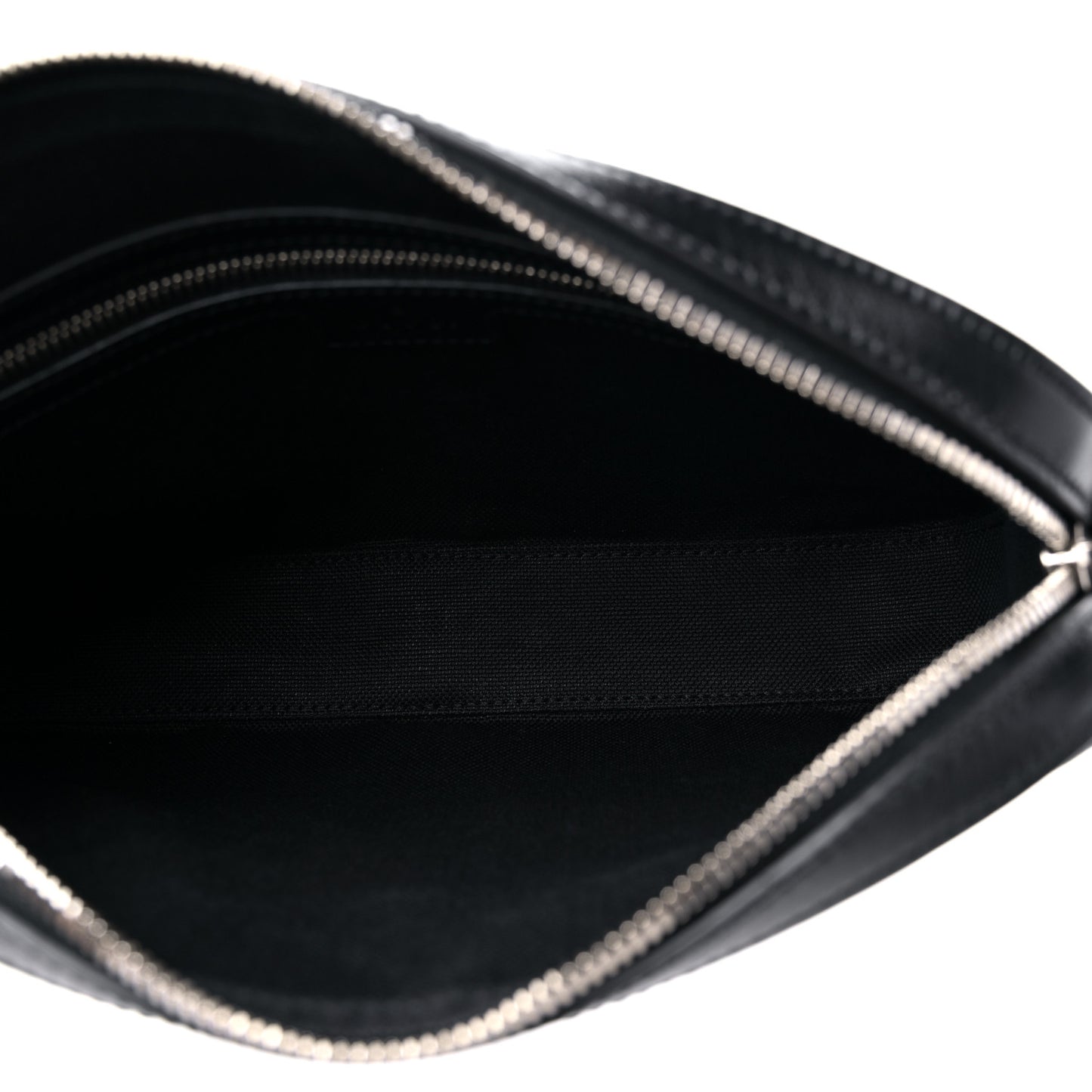GG Supreme Monogram Azalea Calfskin Retro Interlocking G Wristlet Shoulder Bag Black