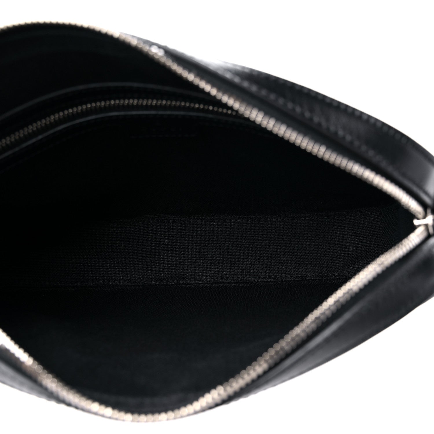 Gucci GG Supreme Monogram Azalea Calfskin Retro Interlocking G Wristlet Shoulder Bag Black 6 of 9