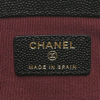 Chanel Caviar Quilted Medium Cosmetic Case Black 6 of 10