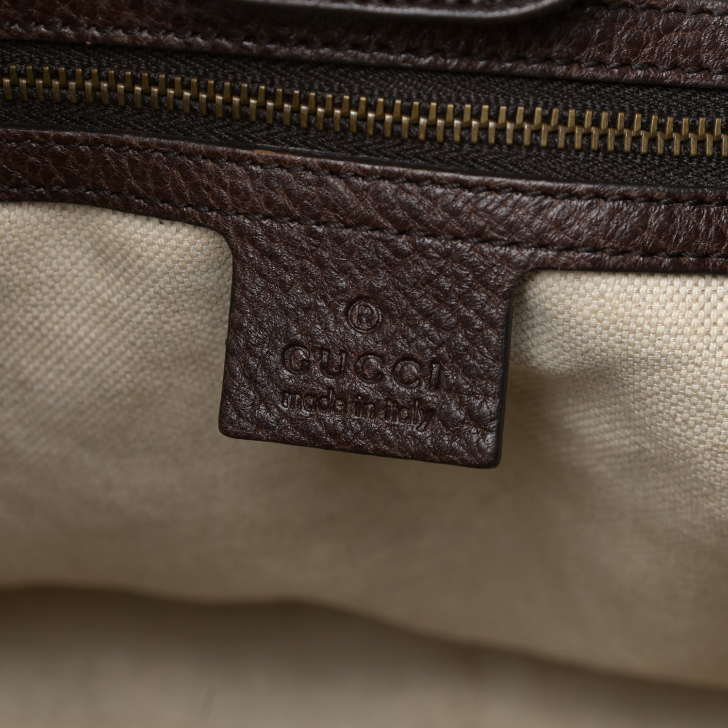 Gucci Monogram Medium GG Running Tote Dark Brown 6 of 19