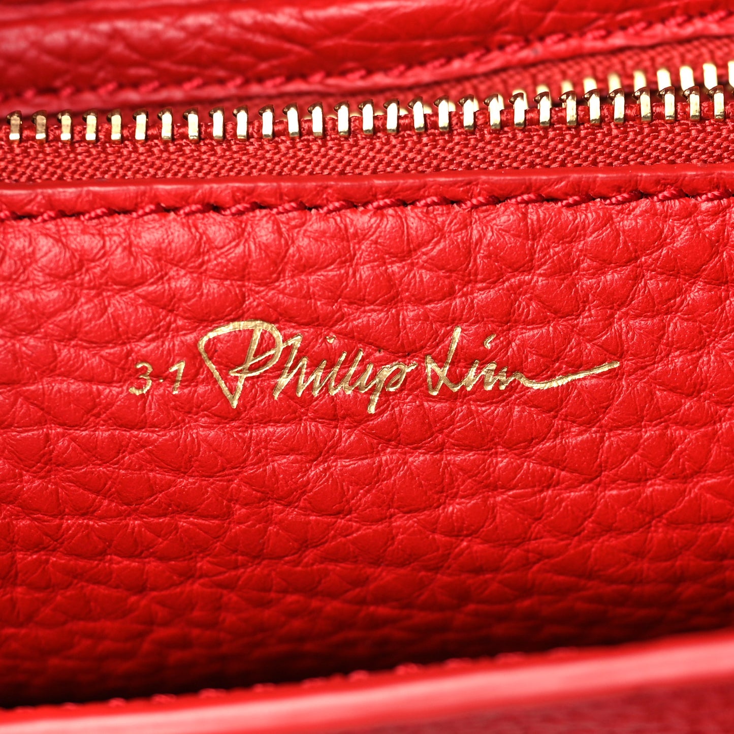 Textured Calfskin Mini Pashli Satchel Red