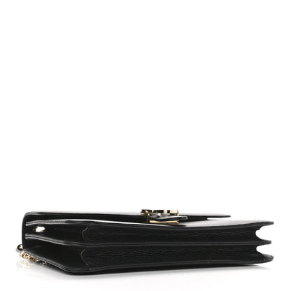 Gucci Dollar Calfskin Interlocking G Shoulder Bag Black 4 of 10
