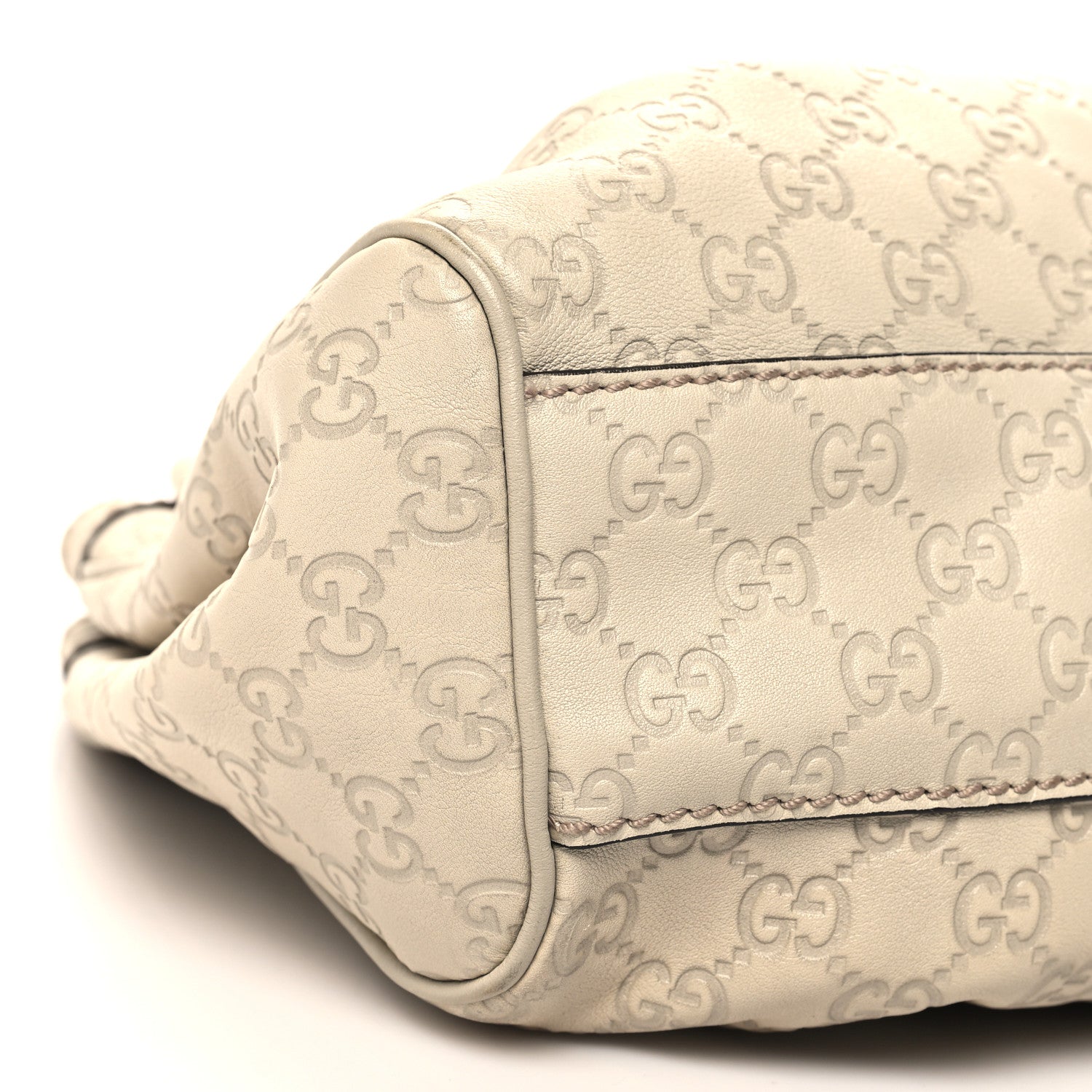 Gucci Guccissima Medium Sukey Tote Mystic White 9 of 11