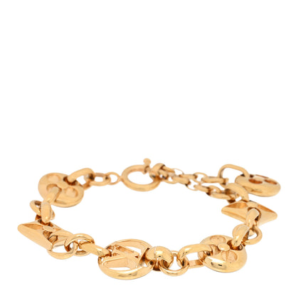 Louis Vuitton Metal Large Crazy In Lock Bracelet Gold 1 of 3