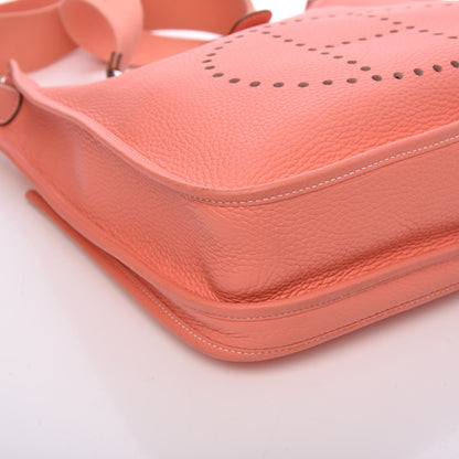 Hermes Taurillon Clemence Evelyne III PM Crevette 10 of 11