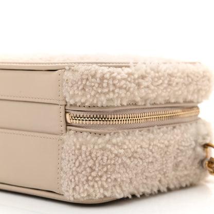 Chanel Shearling Lambskin Quilted Small CC Filigree Vanity Case Beige 10 of 10