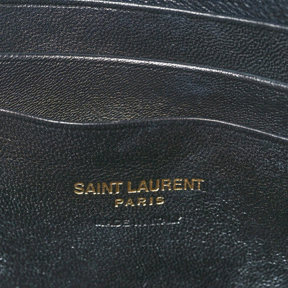 Saint Laurent Grain De Poudre Matelasse Monogram Mini Lou Camera Bag Dark Beige 6 of 11
