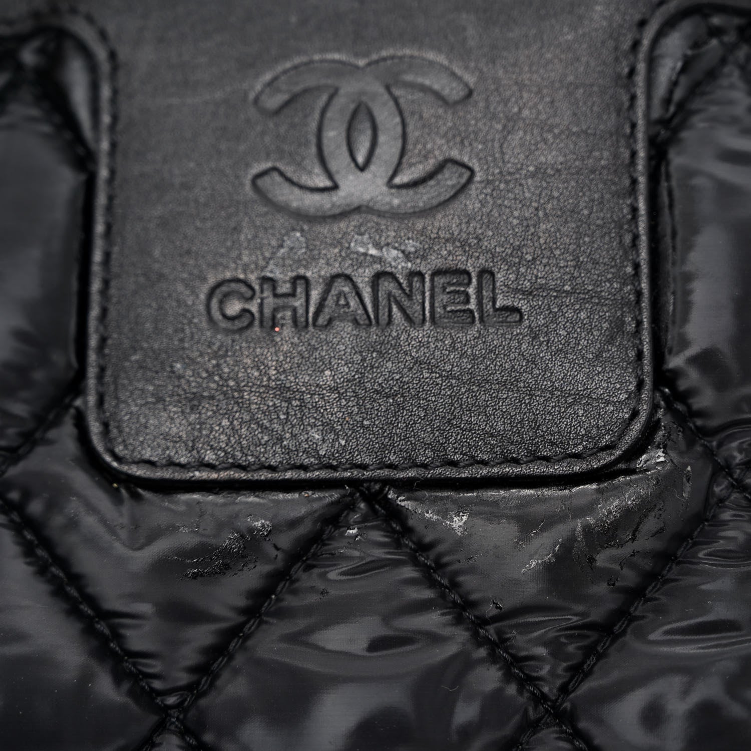 Chanel Nylon Quilted Medium Coco Cocoon Tote Black 11 of 11