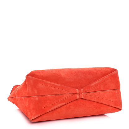Alexander McQueen Suede Skull Knuckle Clutch Orange 4 of 14