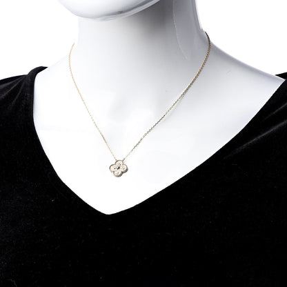 Van Cleef & Arpels 18K Rose Gold Vintage Alhambra Pendant Necklace 2 of 7