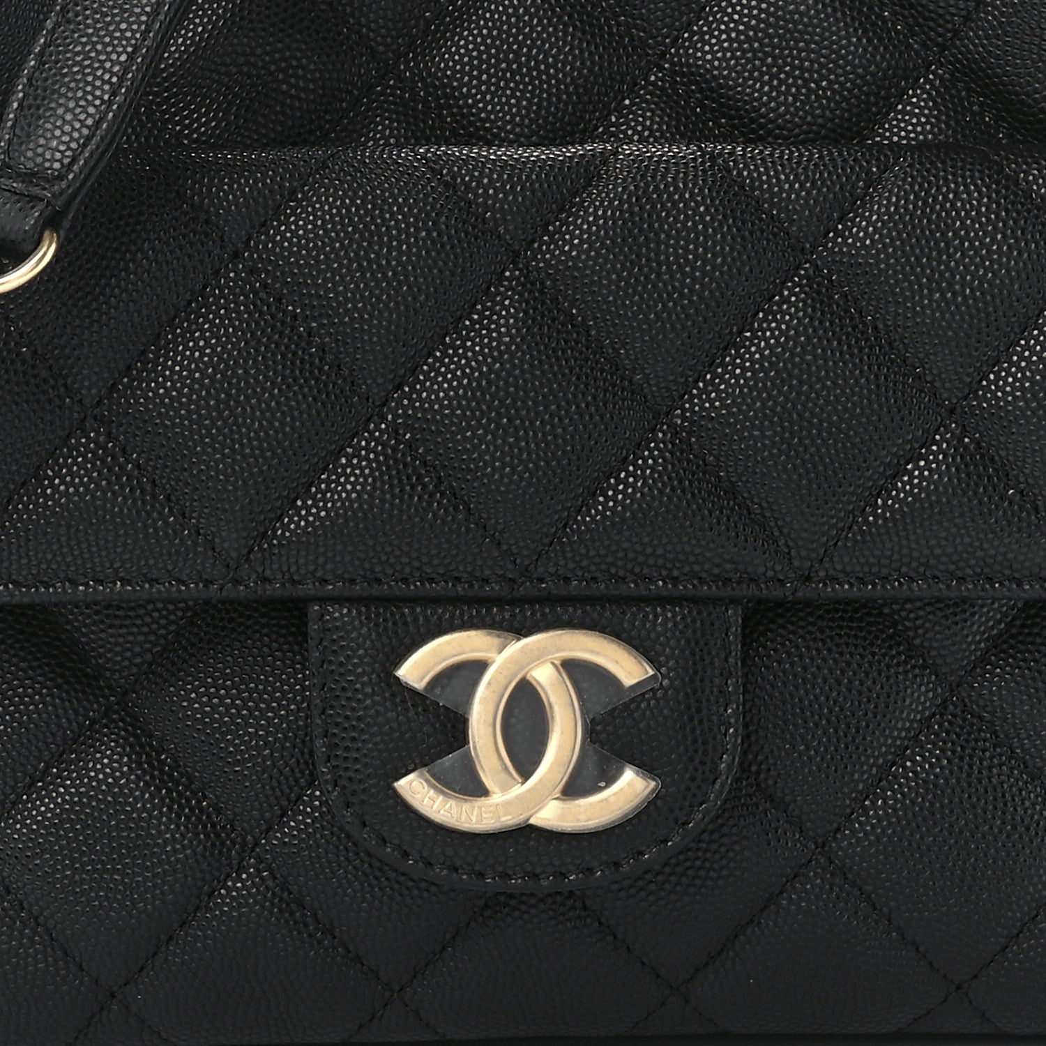 Chanel Caviar Quilted Wavy CC Hobo Black 8 of 11