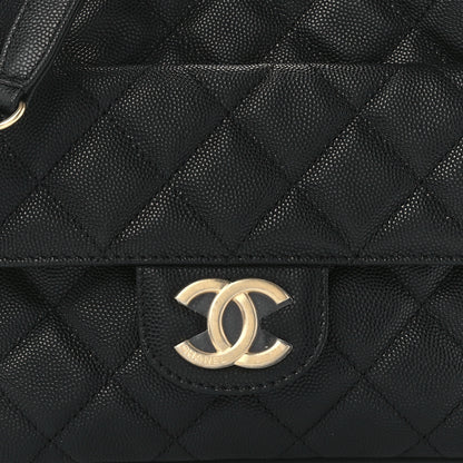 Chanel Caviar Quilted Wavy CC Hobo Black 8 of 11