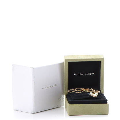 Van Cleef & Arpels 18K Yellow Gold Tiger Eye Vintage Alhambra Pendant Necklace 8 of 8