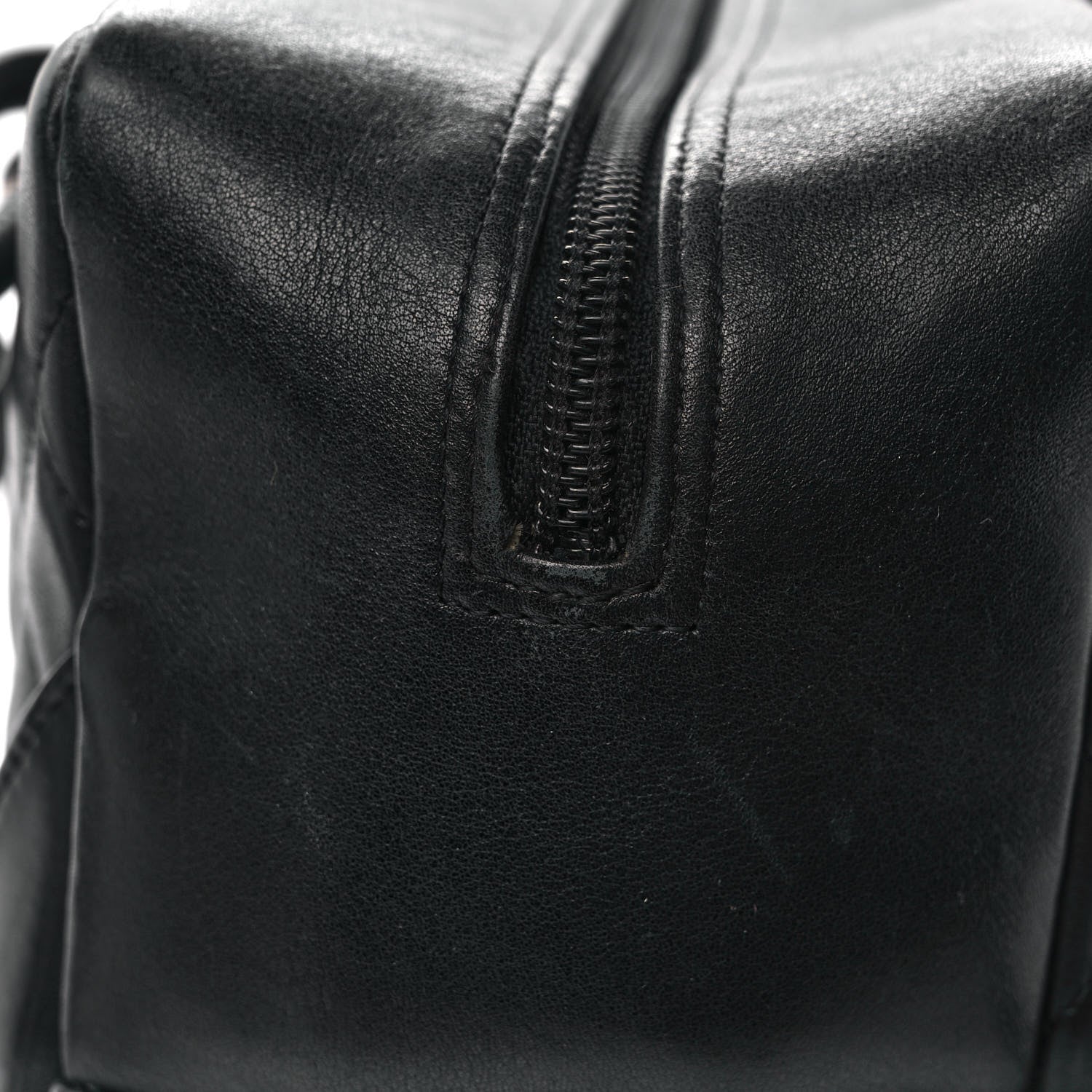Chanel Calfskin Quilted Large Cambon Bowler Black 14 of 16