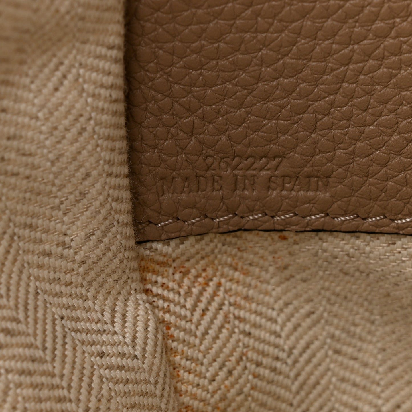 Grained Calfskin Small Hammock Shoulder Bag Sand
