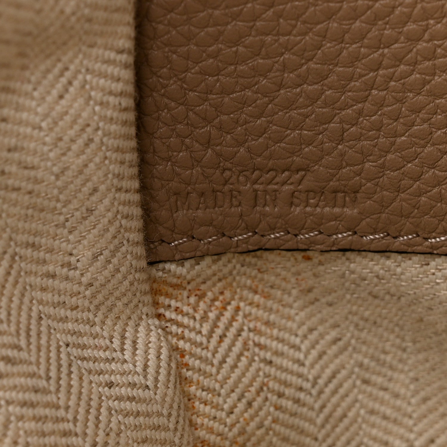 Loewe Grained Calfskin Small Hammock Shoulder Bag Sand 7 of 10
