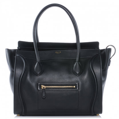 Celine Smooth Calfskin Shoulder Luggage Black 1 of 9