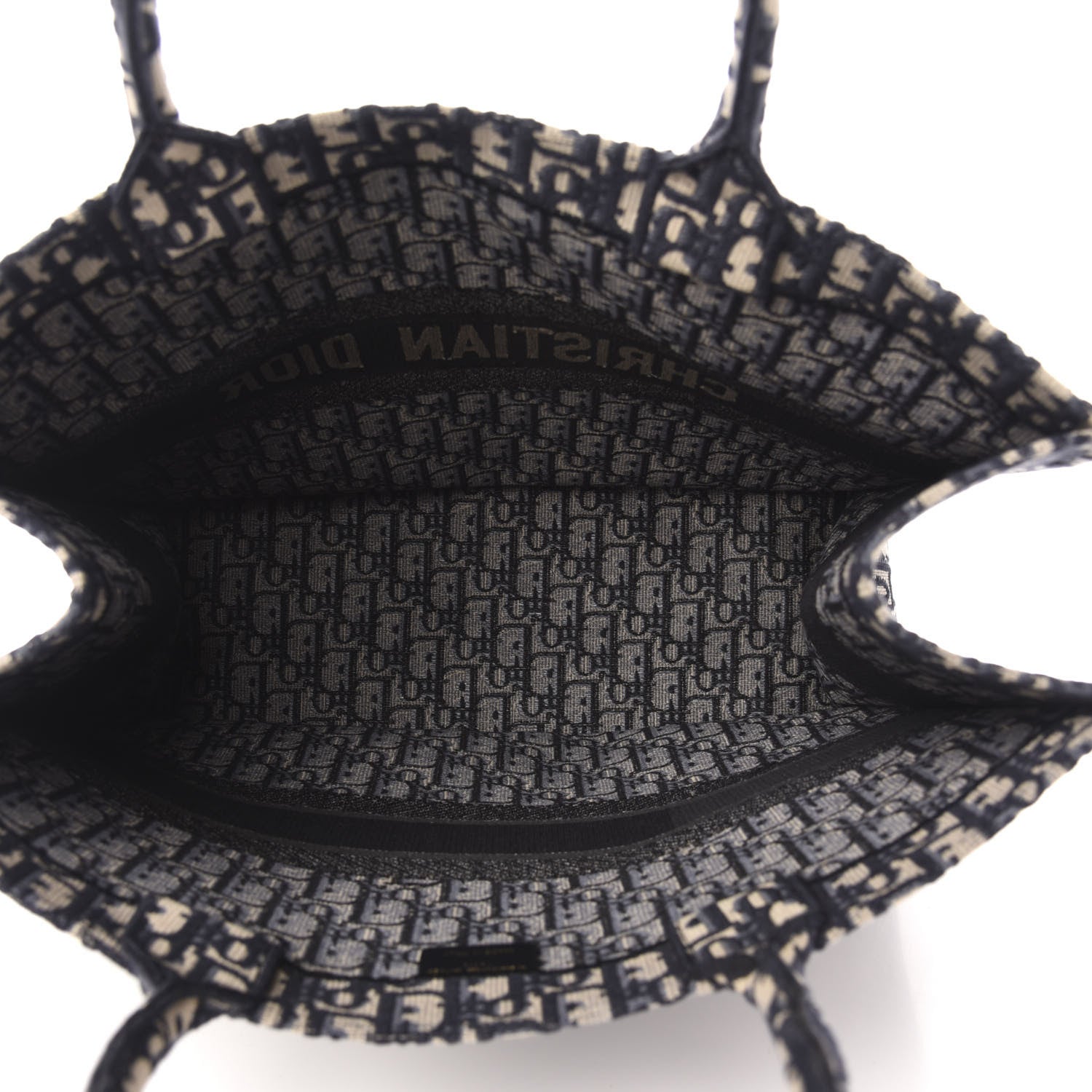 Christian Dior Oblique Book Tote Blue Multicolor 5 of 10