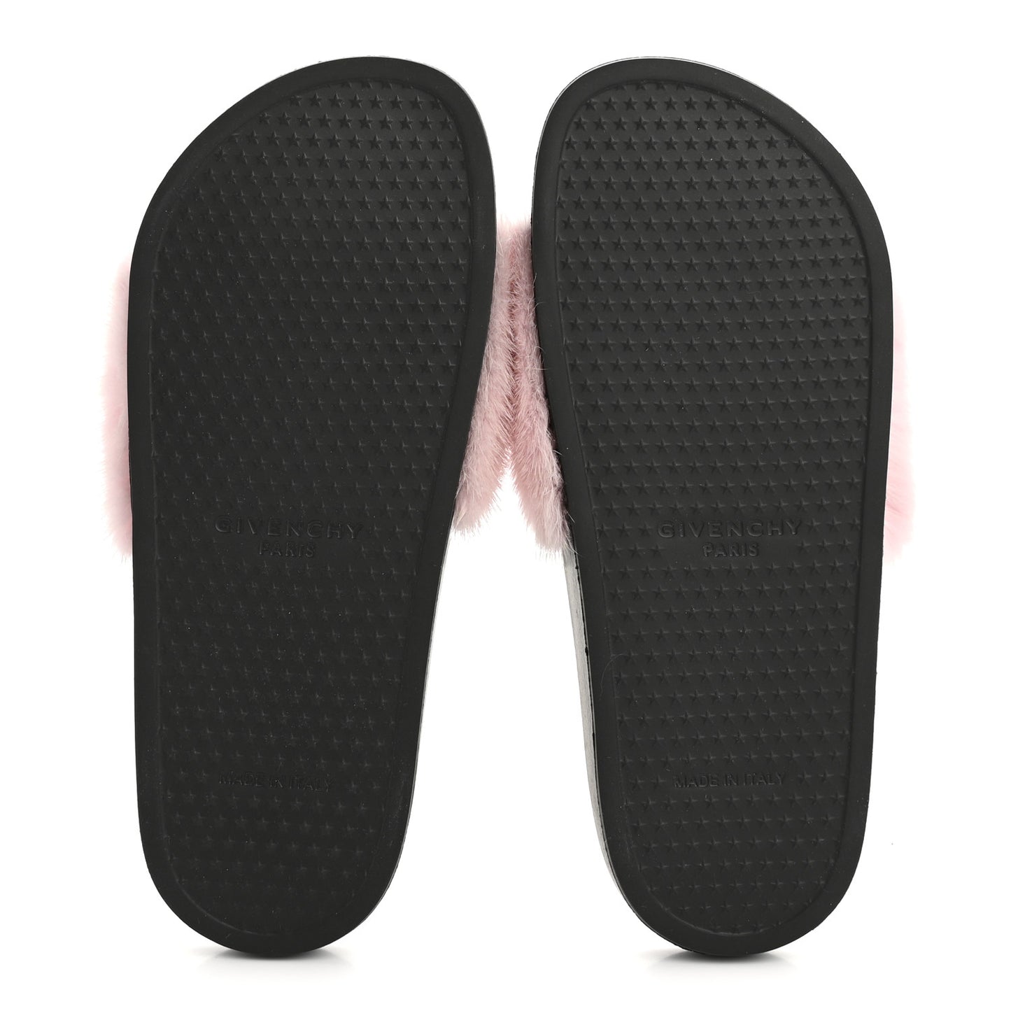 Mink Rubber Slide Sandals 38 Rose Poudre