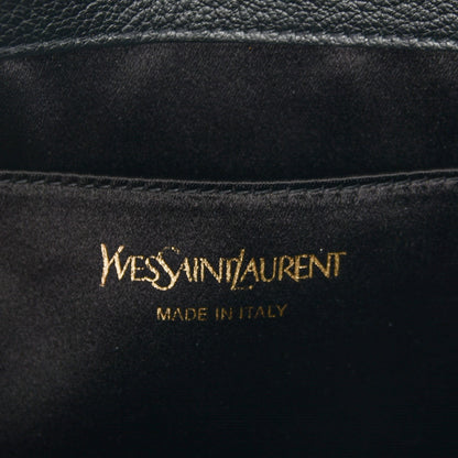Saint Laurent Calfskin Monogram Large Belle De Jour Clutch Black 6 of 7