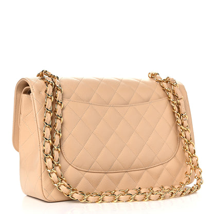 Chanel Caviar Quilted Jumbo Double Flap Beige Clair 2 of 11