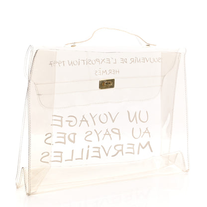 Hermes Vinyl Souvenir De L'Exposition Kelly Transparent 3 of 9